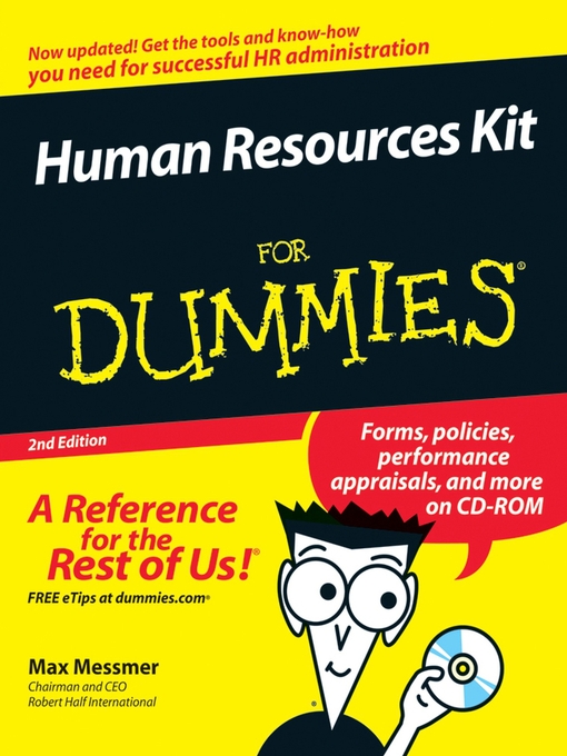 Title details for Human Resources Kit For Dummies by Harold Messmer, Jr. - Available